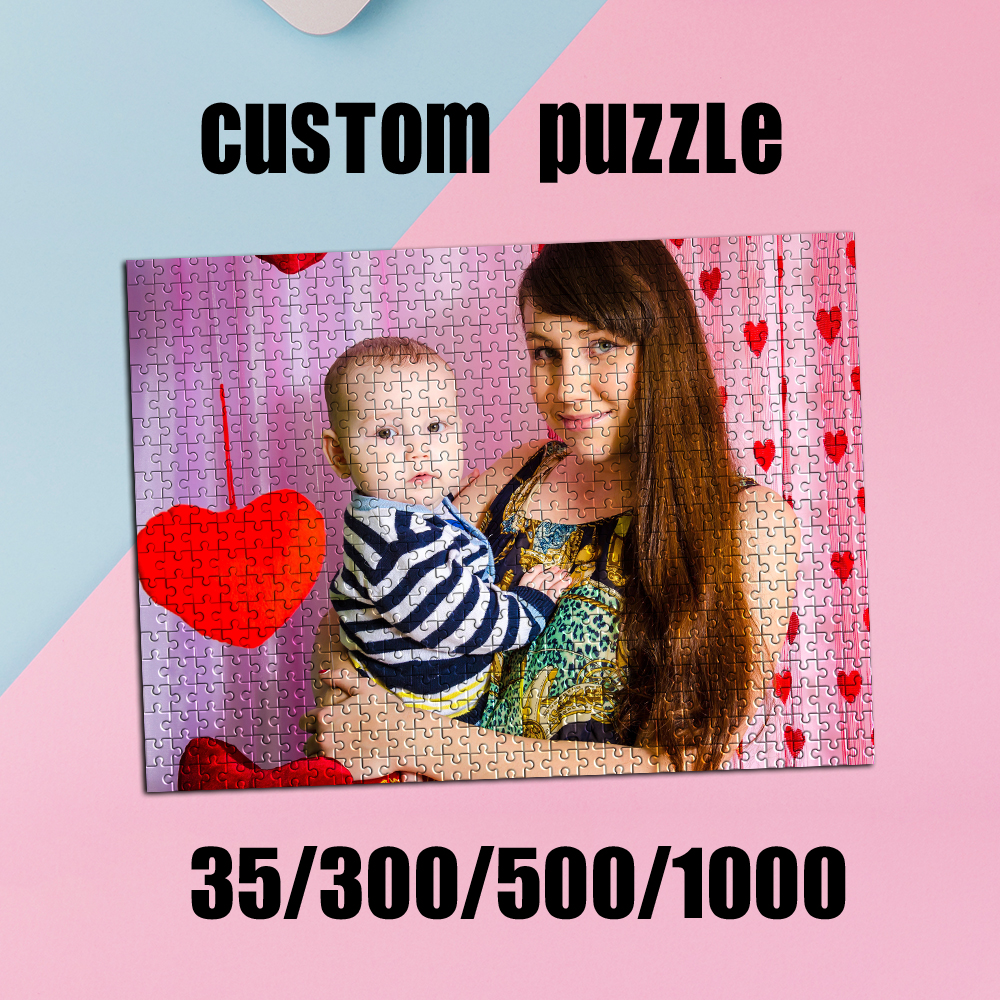 Home Decor Pt - 35/300/500/1000pcs Personalized Custom Photo Puzzle family