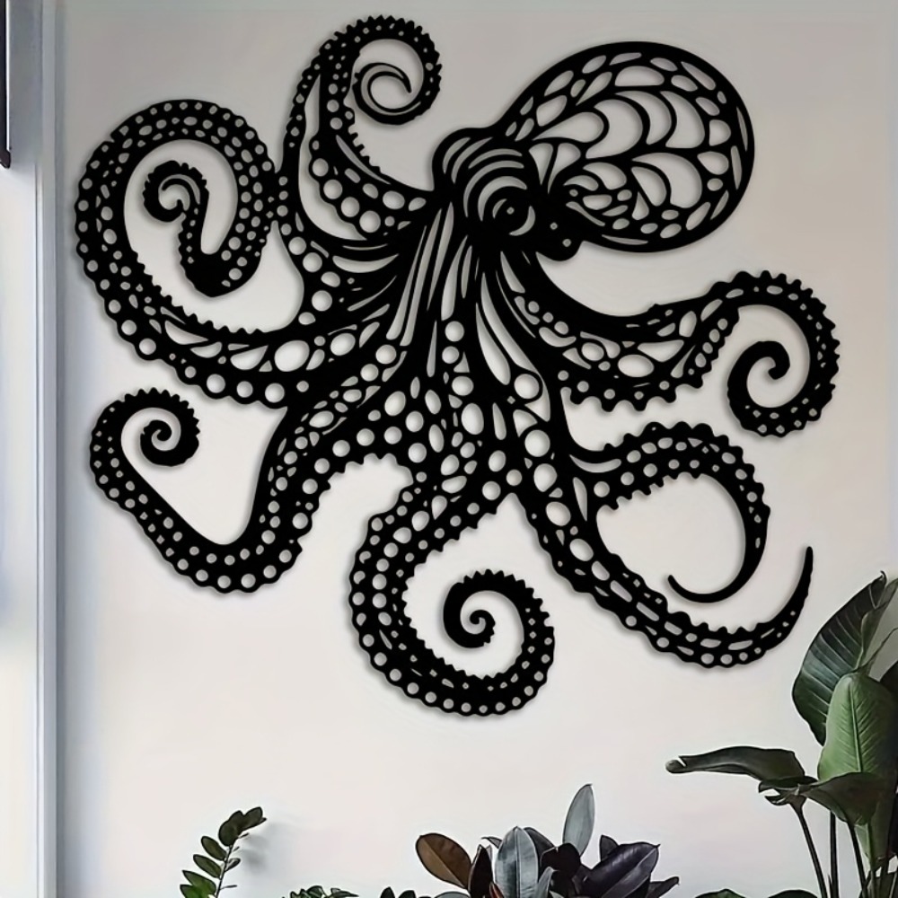 Large Metal Octopus Wall Art S - مراجعة Home Decor Range وسعره