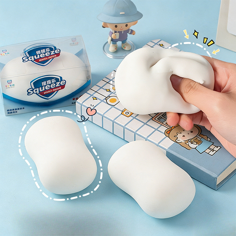 Home Decor Deals - Soft Fake White Soap Squishy Slime