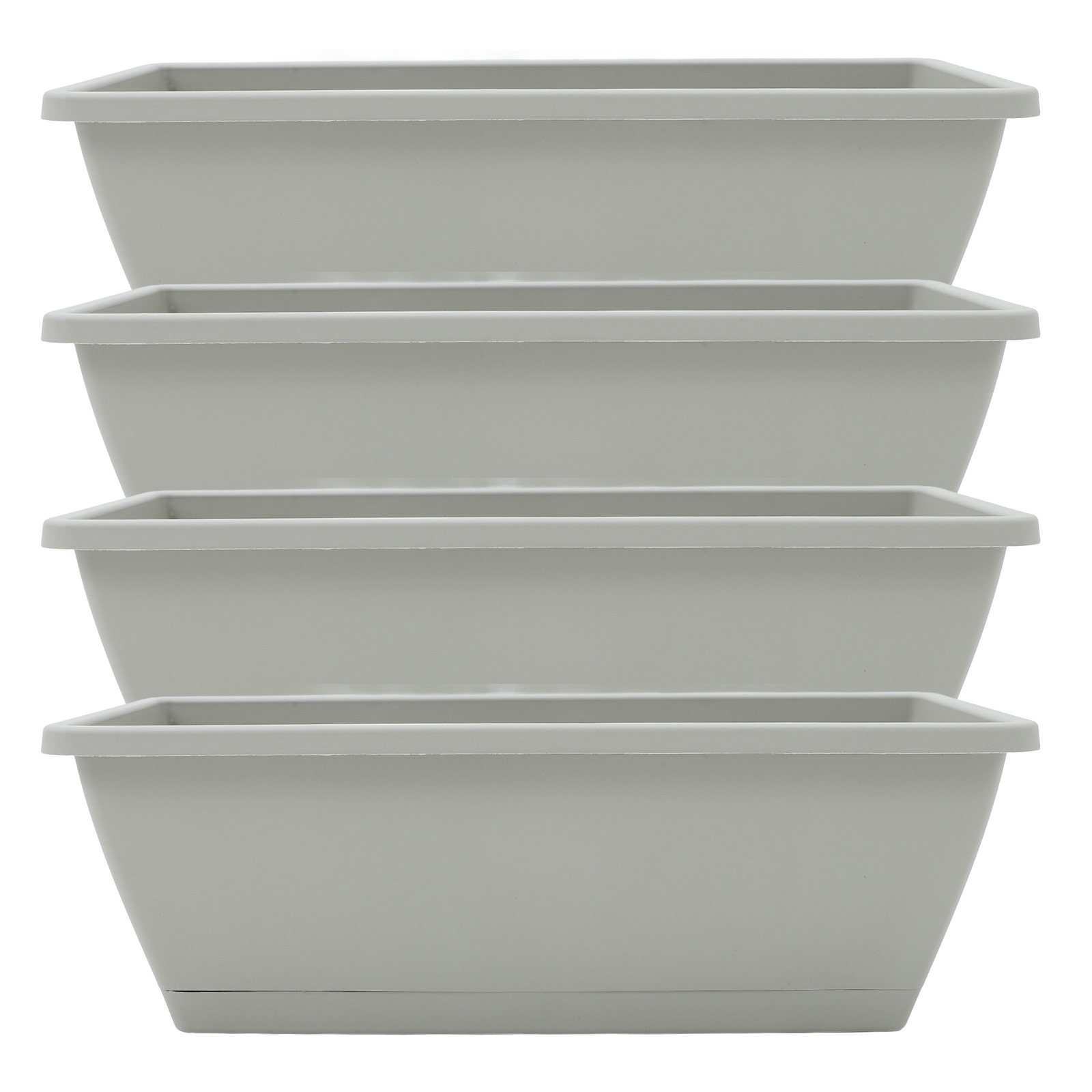 Succulent Planter Pot - 4Sets Window Sill Planter Box Rectangular