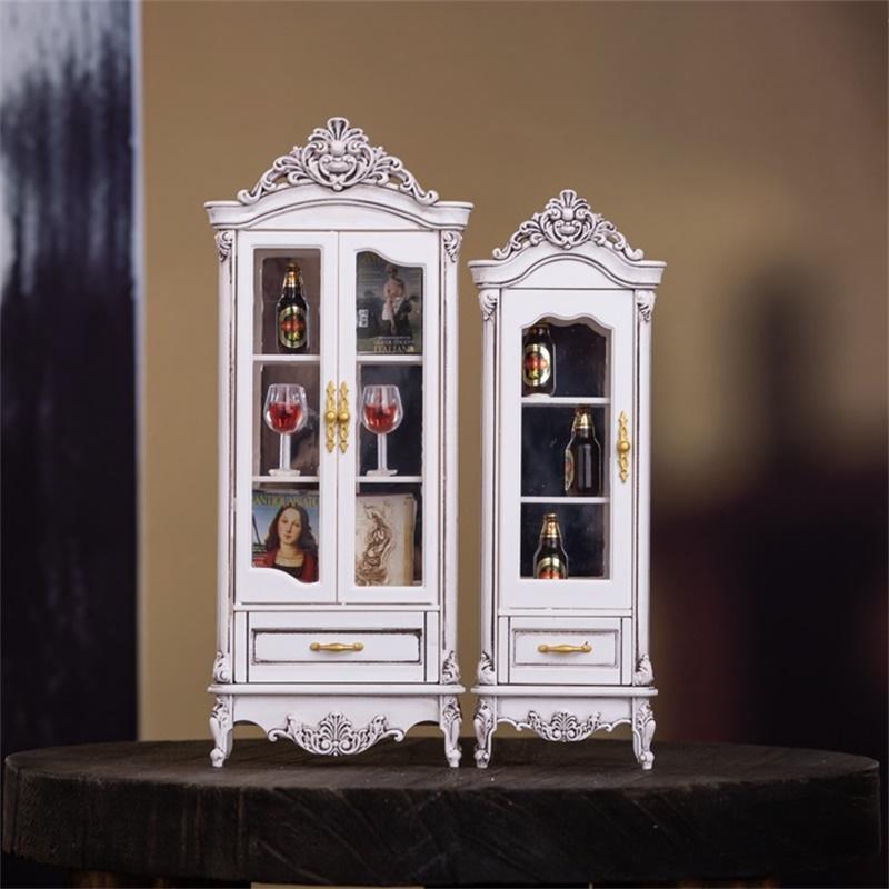 Home Decor Simulator - 1/12 Dollhouse Vintage Simulation Storage Cabinet