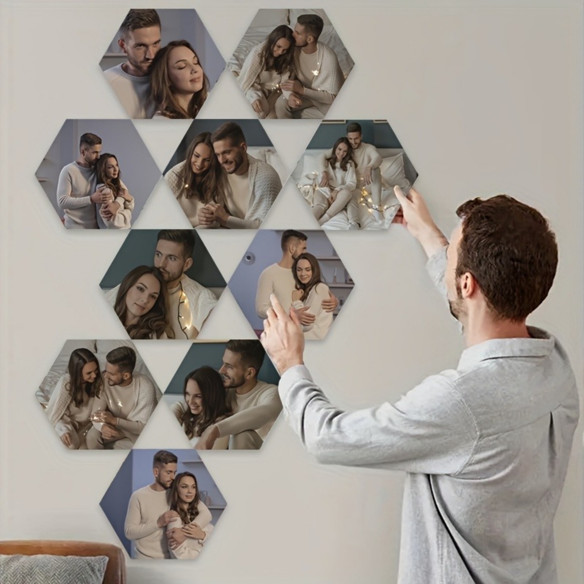 Custom Wall Decor — Modern Hex - مراجعة Home Decor Inspo وسعره