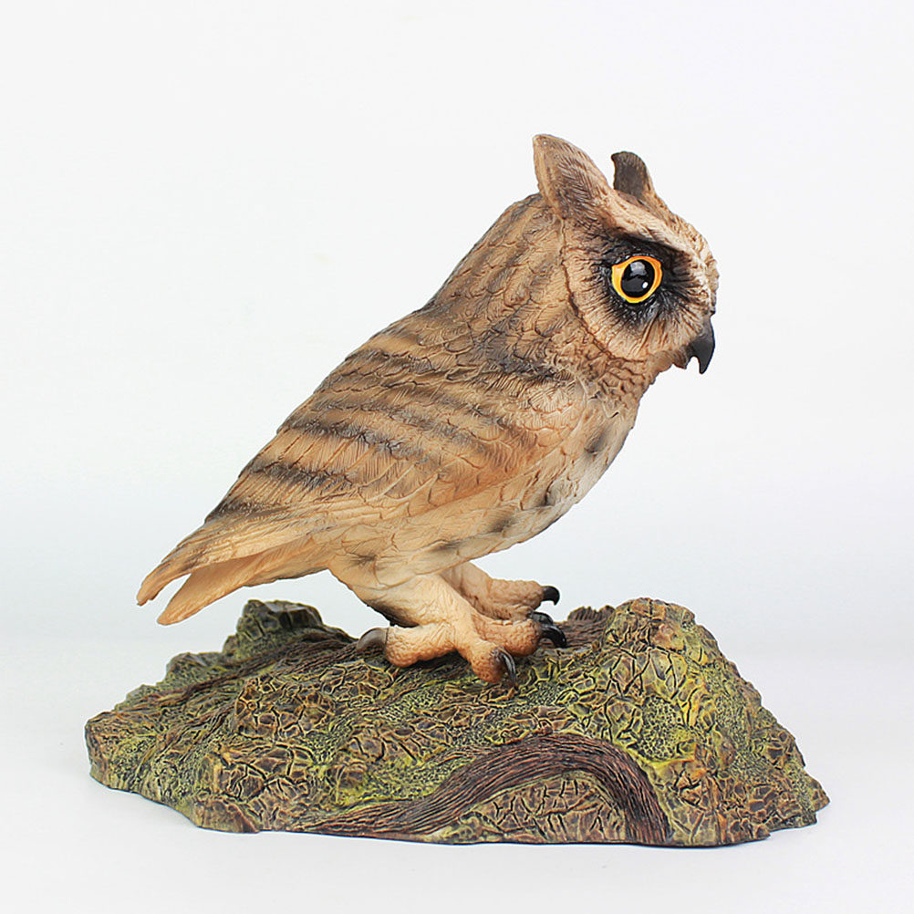 Home Decor Simulator - Owl Realistic Simulation Animal Sculpture Small