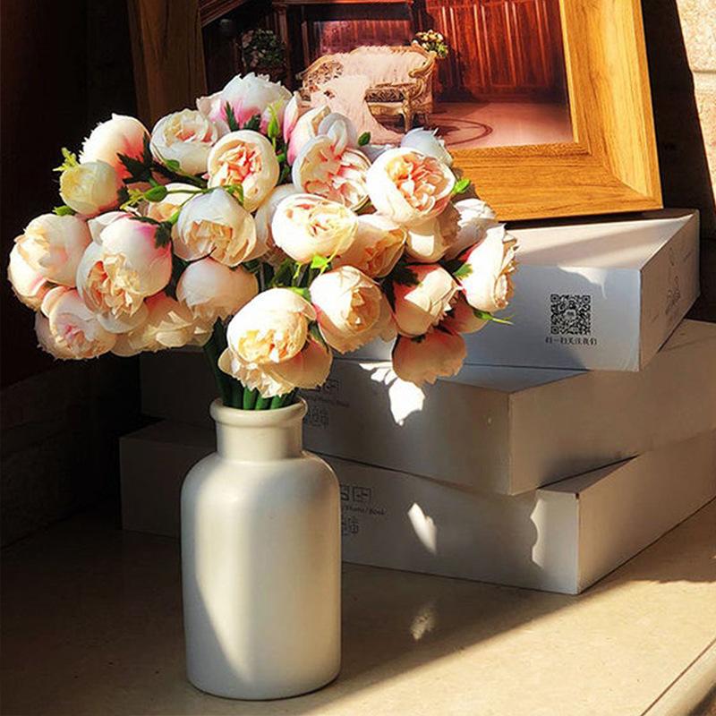 Home Decor Simulator - New 1 Bouquet 27‑Head Simulated Camellia