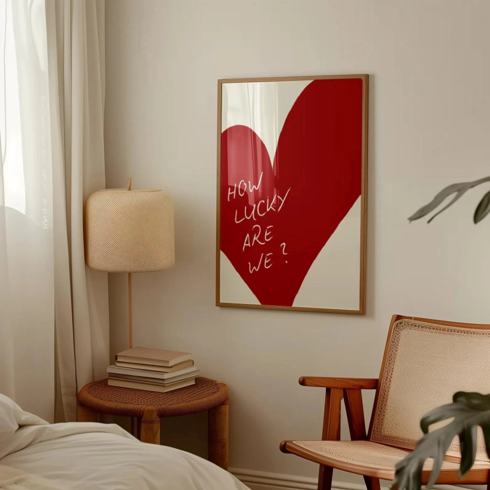 How Lucky Are We Pink Red Stri - مراجعة Home Decor How To وسعره