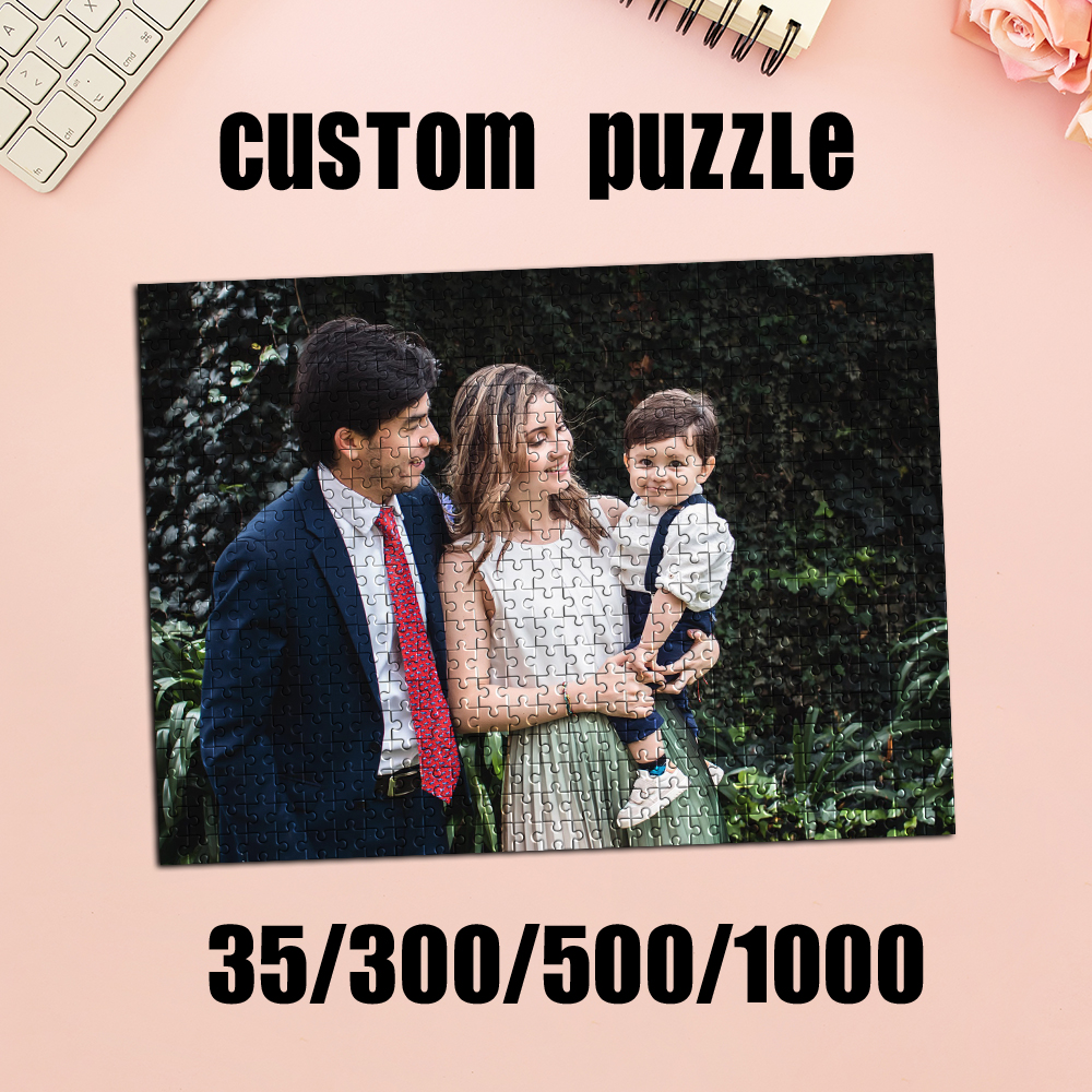 Home Decor Pt - 35/300/500/1000pcs Personalized Custom Photo Puzzle family