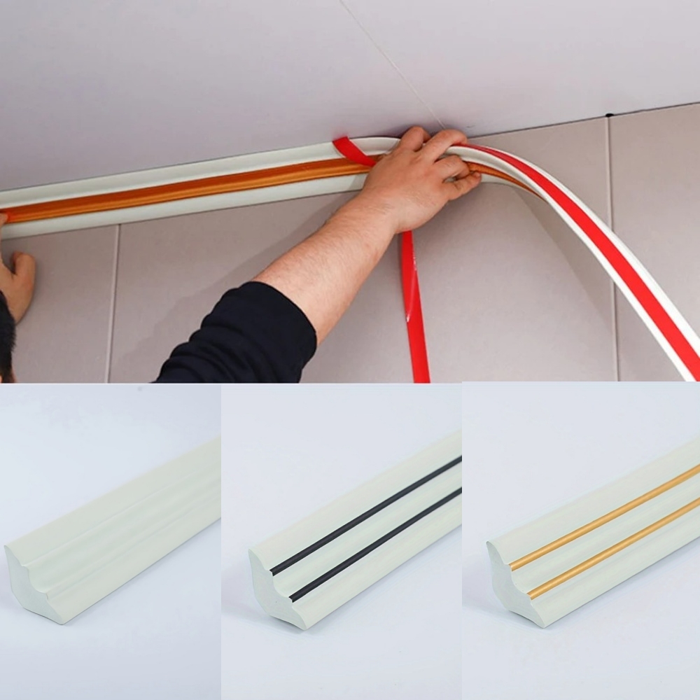 Home Decor Wall Molding - 1pc 2mX3.5cm Wall Edge Strip Stickers