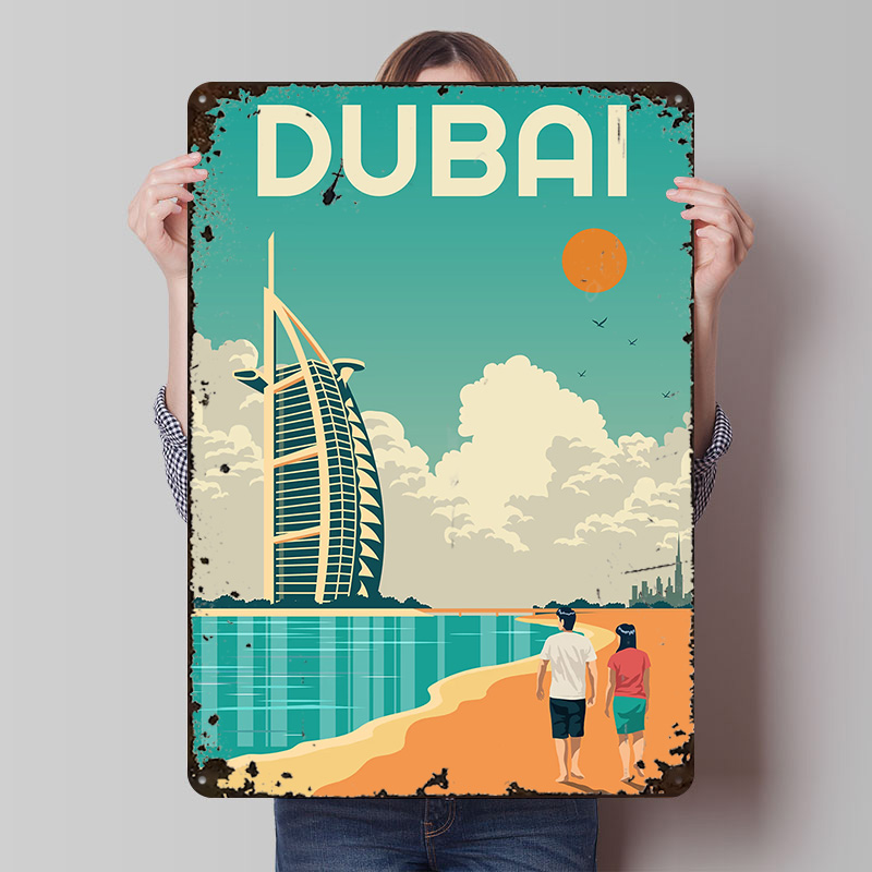 Dubai Travel Printed Poster Cu - مراجعة Home Decor Dubai وسعره
