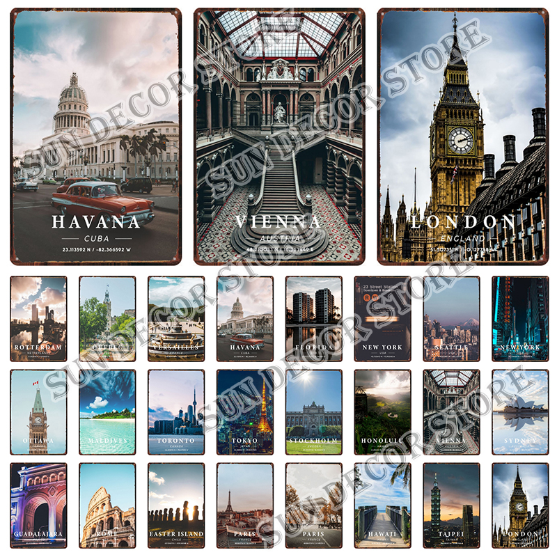 Retro Metal Sign Poster Famous - مراجعة Home Decor Dubai وسعره