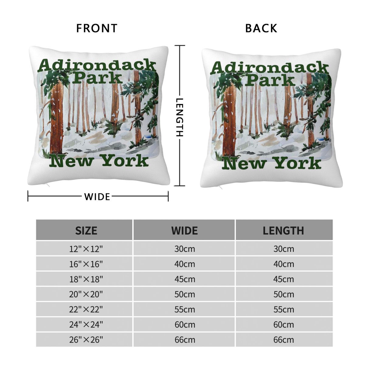 Adirondack Park New York Pillo - مراجعة Home Decor New York وسعره