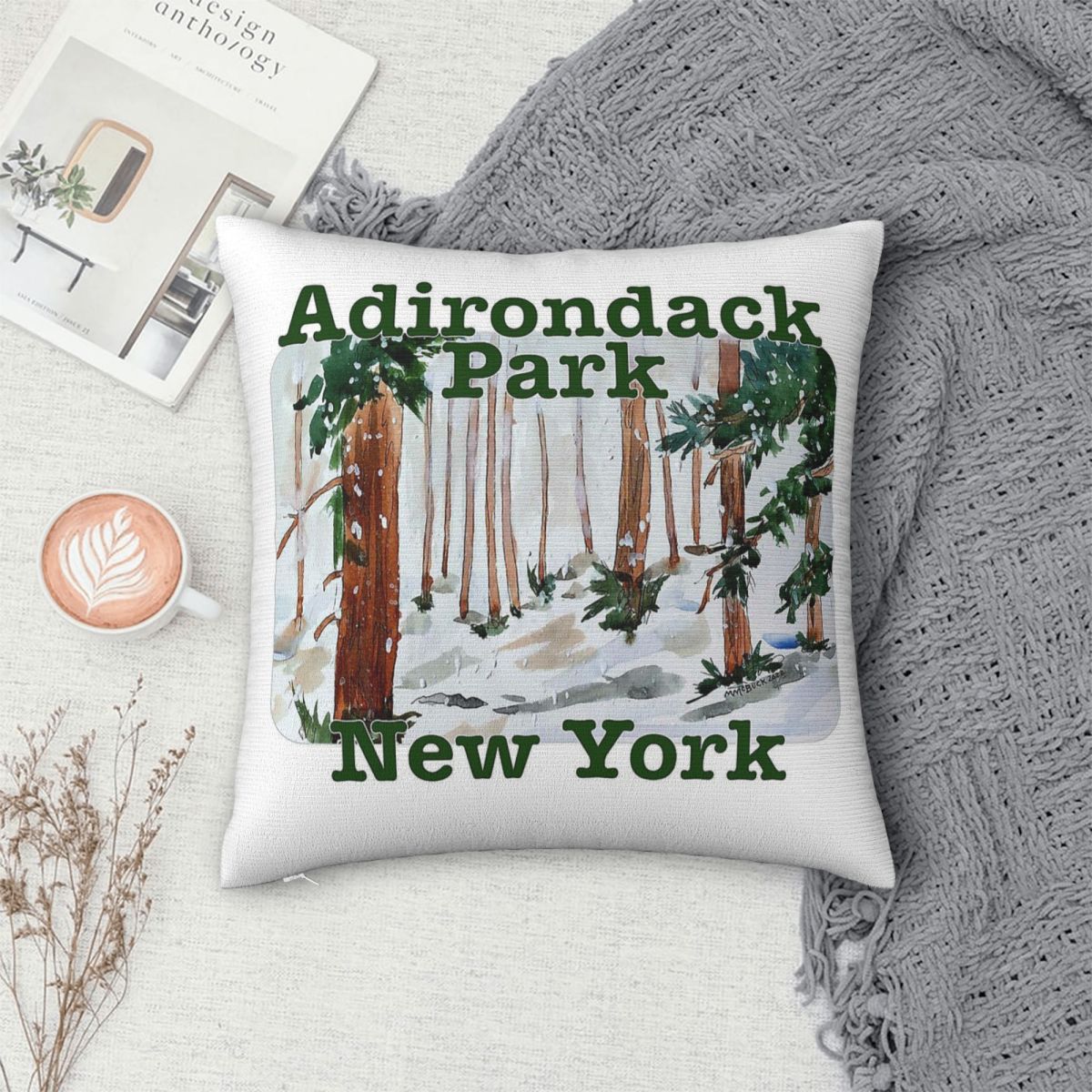 Adirondack Park New York Pillo - مراجعة Home Decor New York وسعره