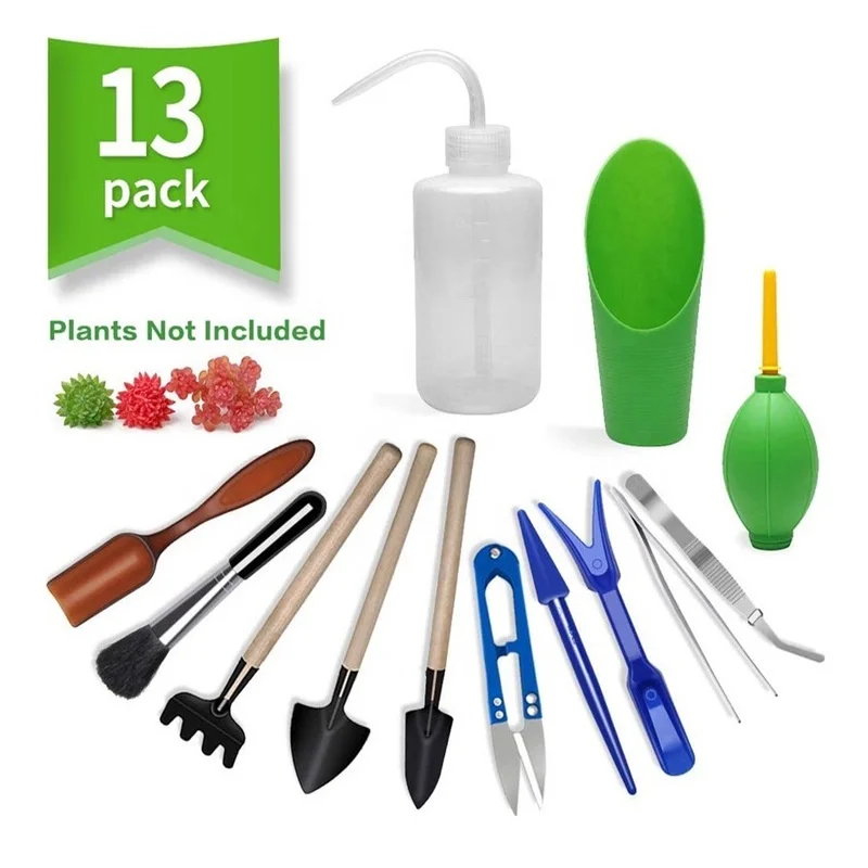 13Pcs Garden Planter Kit DIY S - مراجعة Succulent Planter Pot وسعره