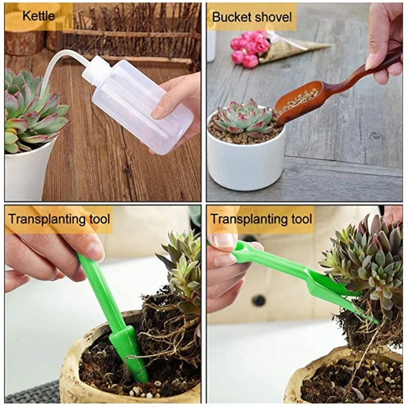 13Pcs Garden Planter Kit DIY S - مراجعة Succulent Planter Pot وسعره