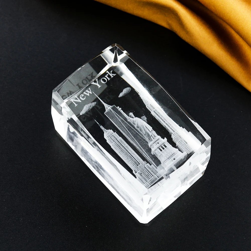 1PC 3D Crystal Carving Empire  - مراجعة Home Decor New York وسعره