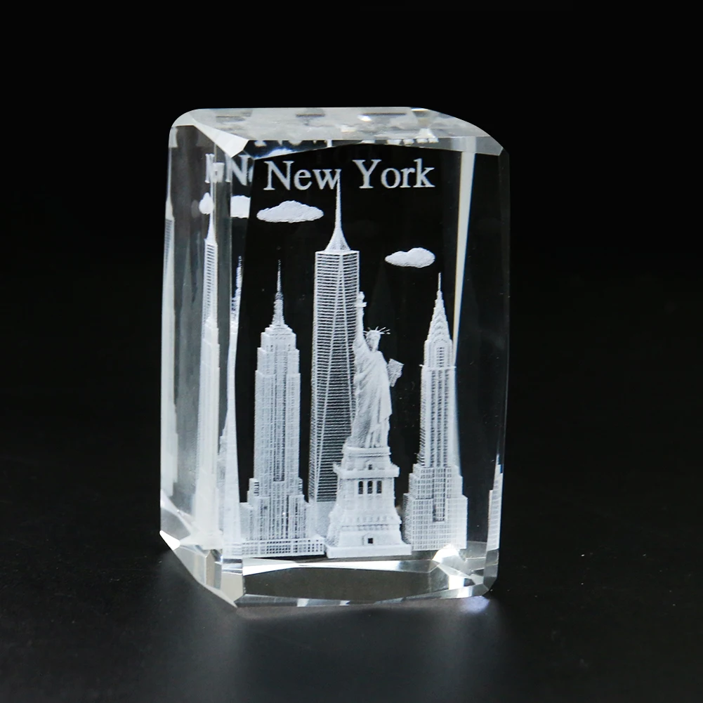 1PC 3D Crystal Carving Empire  - مراجعة Home Decor New York وسعره
