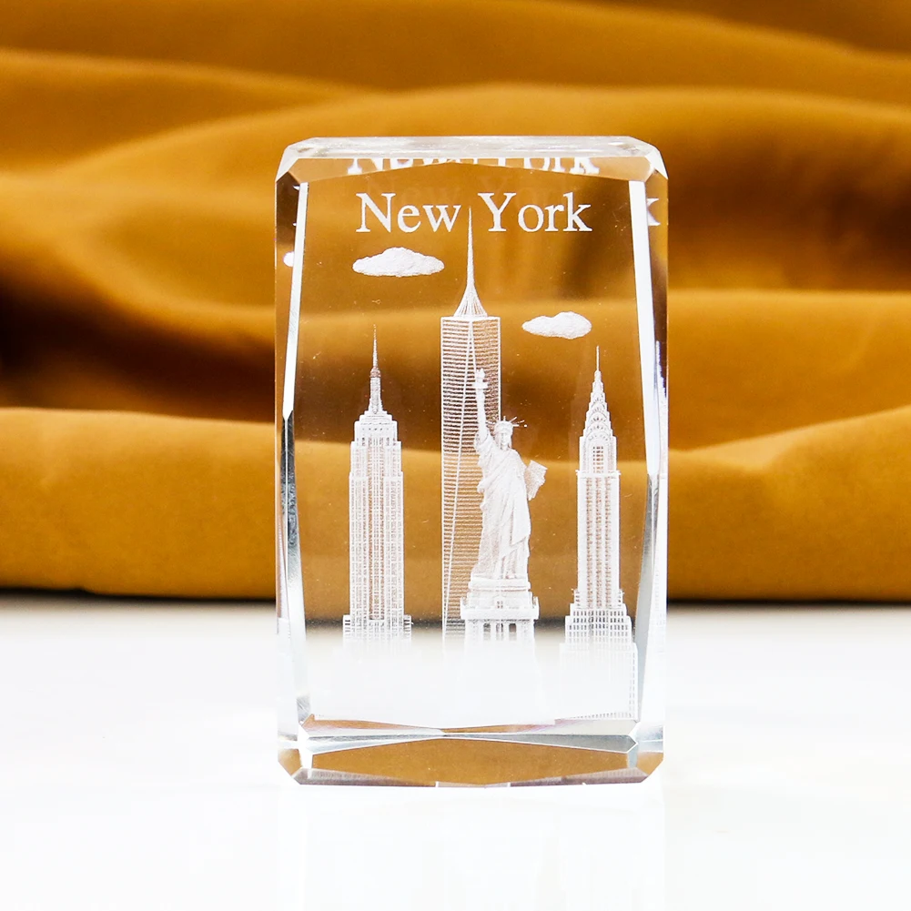 1PC 3D Crystal Carving Empire  - مراجعة Home Decor New York وسعره