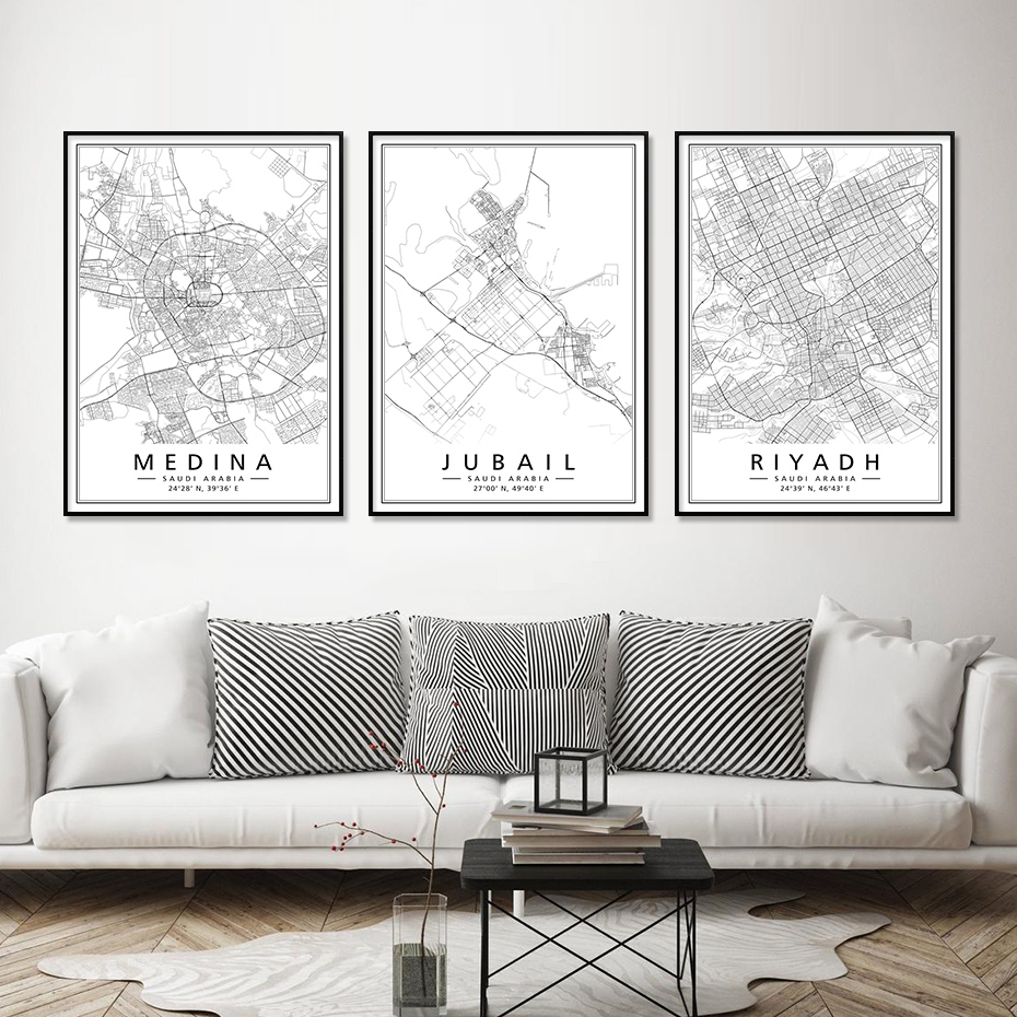 Saudi Arabia City Map Dammam M - مراجعة Home Decor Dubai وسعره