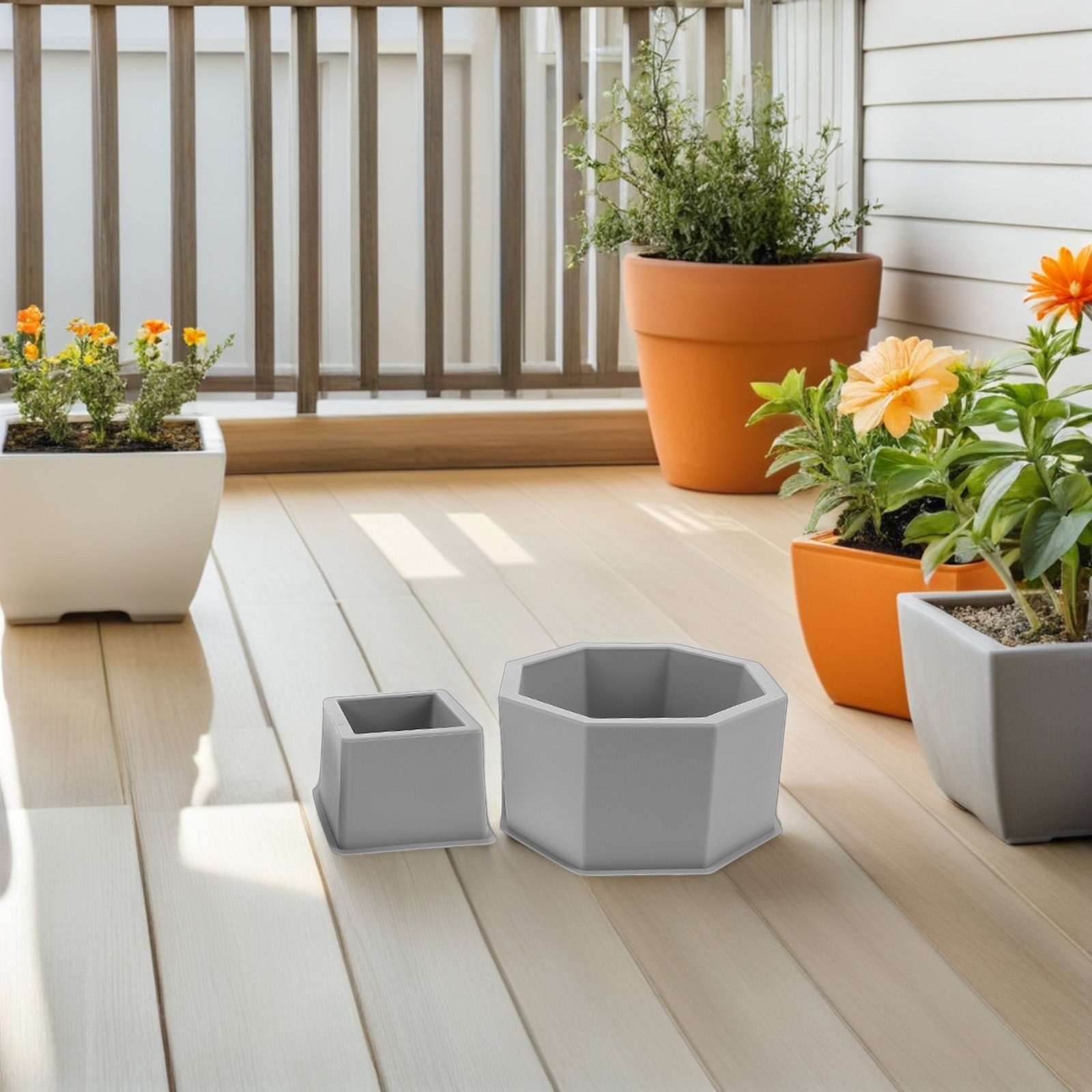 2Pcs Silicone Cement Plant Pot - مراجعة Succulent Planter Pot وسعره