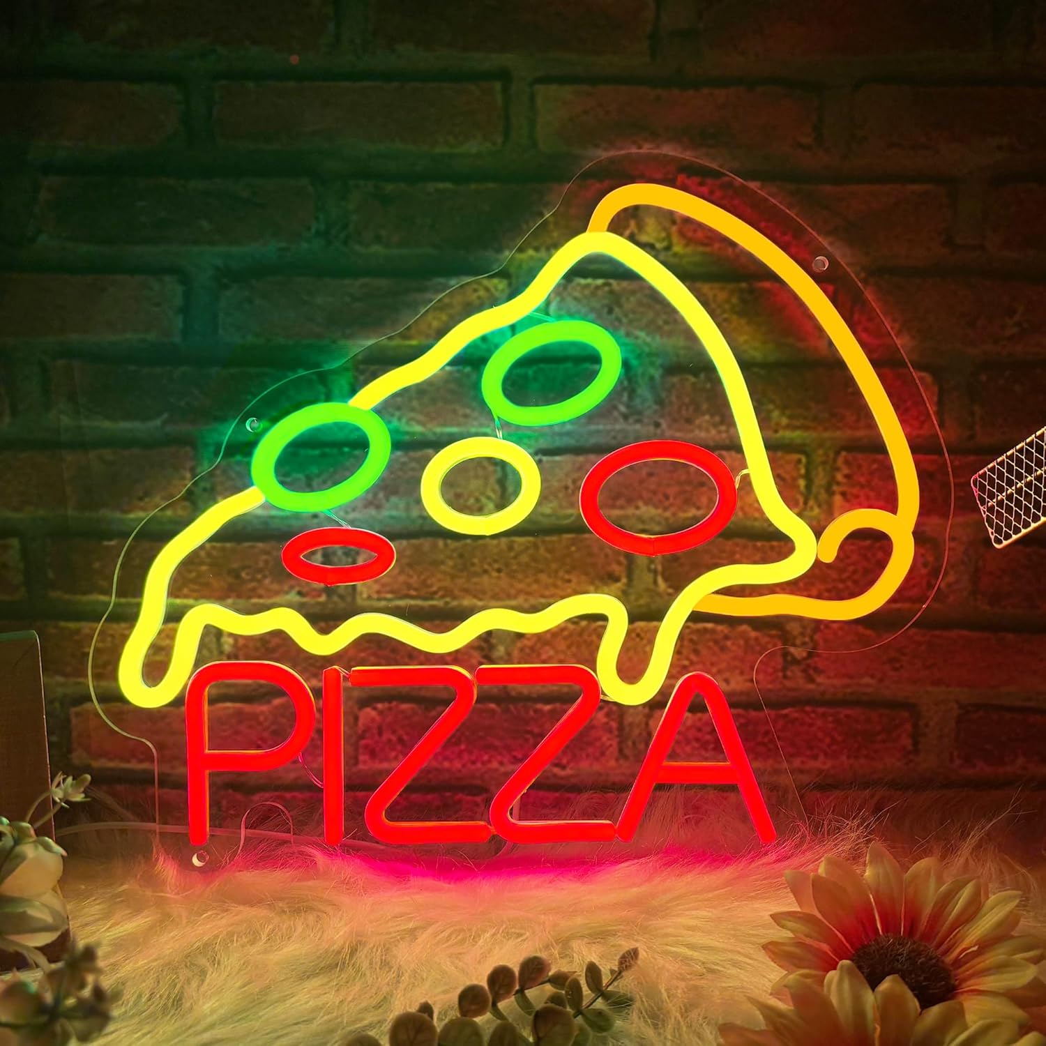 Pizza Neon Sign Business USB L - مراجعة Home Decor Shop وسعره