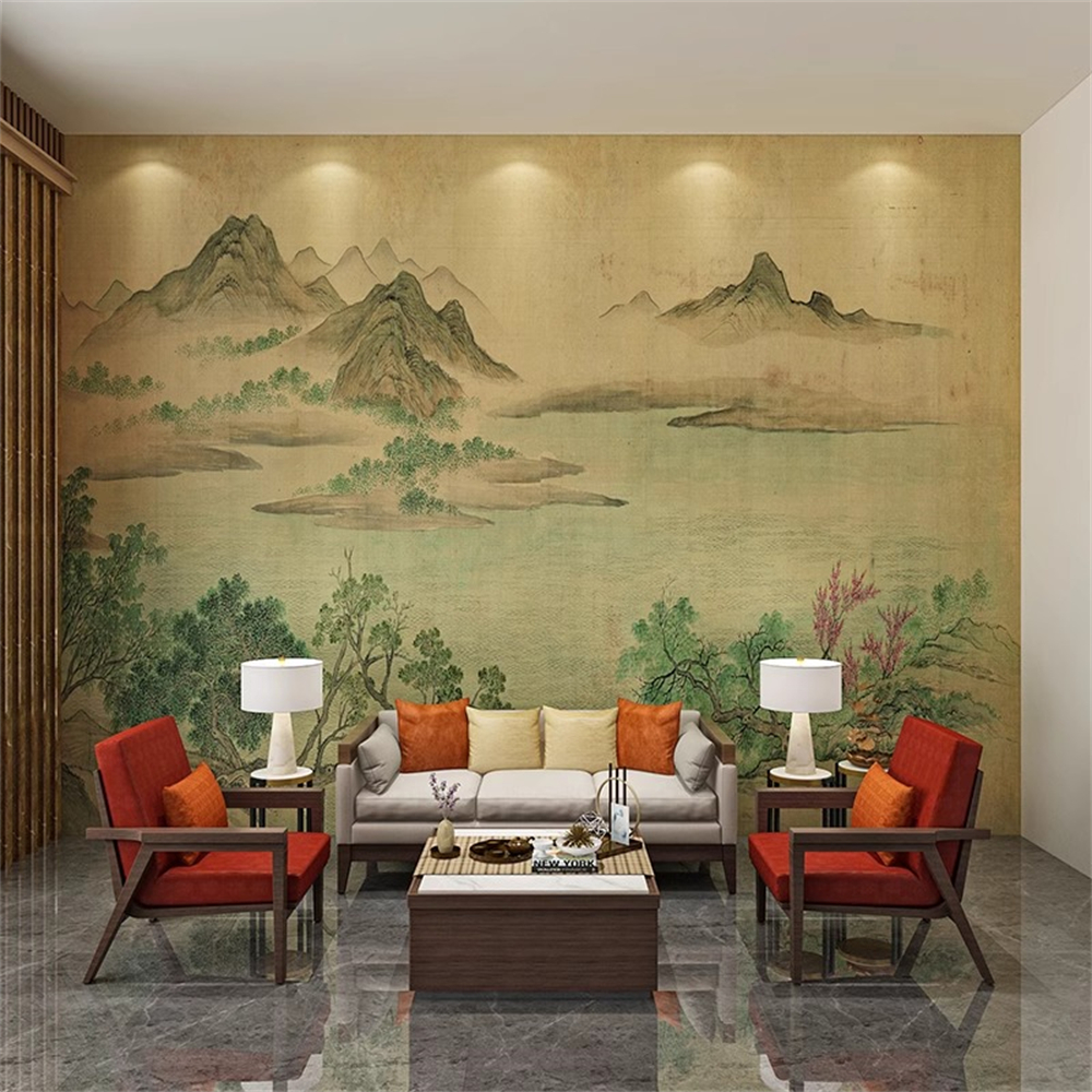 Custom art mountain range wall - مراجعة Home Decor Range وسعره