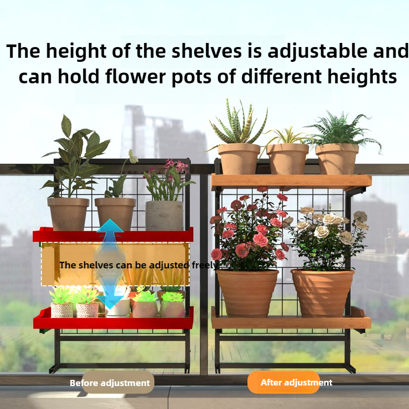 Wood Tiered Balcony Railing Pl - مراجعة Succulent Planter Pot وسعره