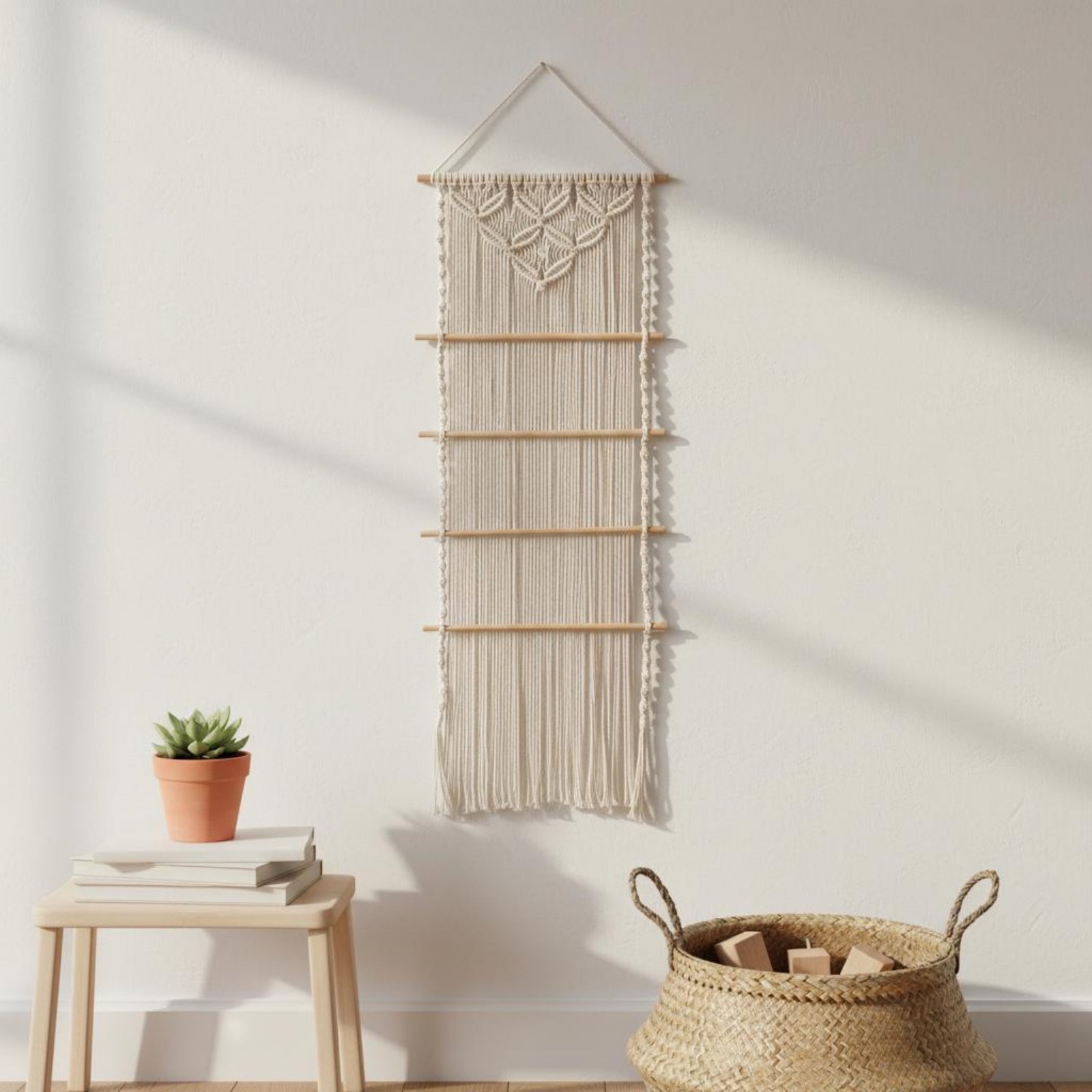 Macrame Hair Clip Holder Handm - مراجعة Home Decor Organizer وسعره