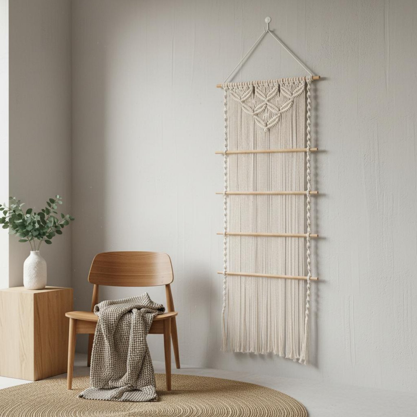Macrame Hair Clip Holder Handm - مراجعة Home Decor Organizer وسعره