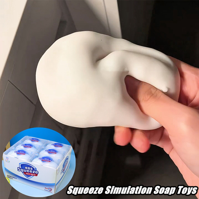 Soft Fake White Soap Squishy S - مراجعة Home Decor Deals وسعره