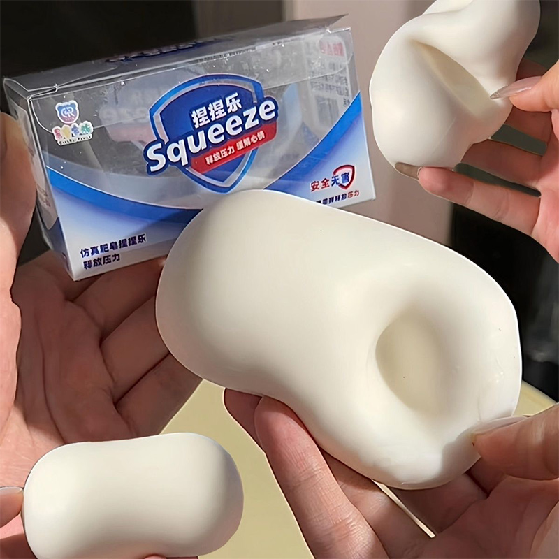 Soft Fake White Soap Squishy S - مراجعة Home Decor Deals وسعره