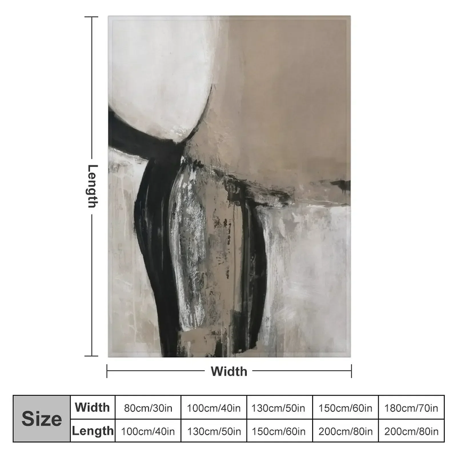 neutral abstract Throw Blanket - مراجعة Neutral Throw Blanket وسعره