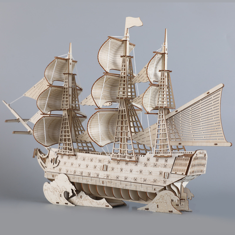 DIY 3D Wooden Puzzles HMS Vict - مراجعة Victory Home Decor وسعره