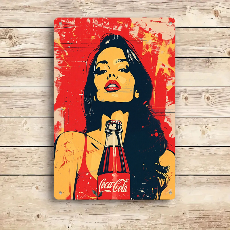 1PC 2D flat vintage Coca Cola  - مراجعة Home Decor Shop وسعره