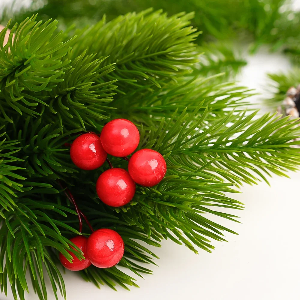 200/10Pcs Artificial Pine Need - مراجعة Home Decor Xmas Tree وسعره