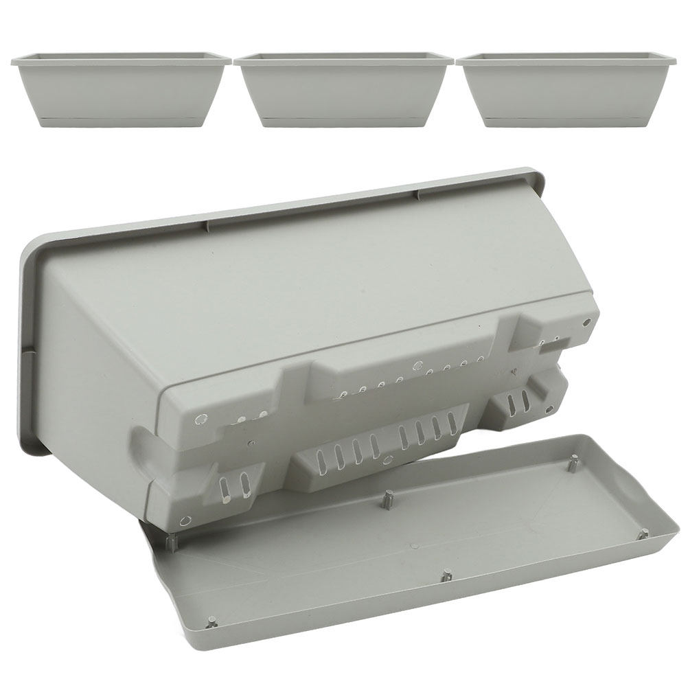 4Pcs Large Rectangular Planter - مراجعة Succulent Planter Pot وسعره