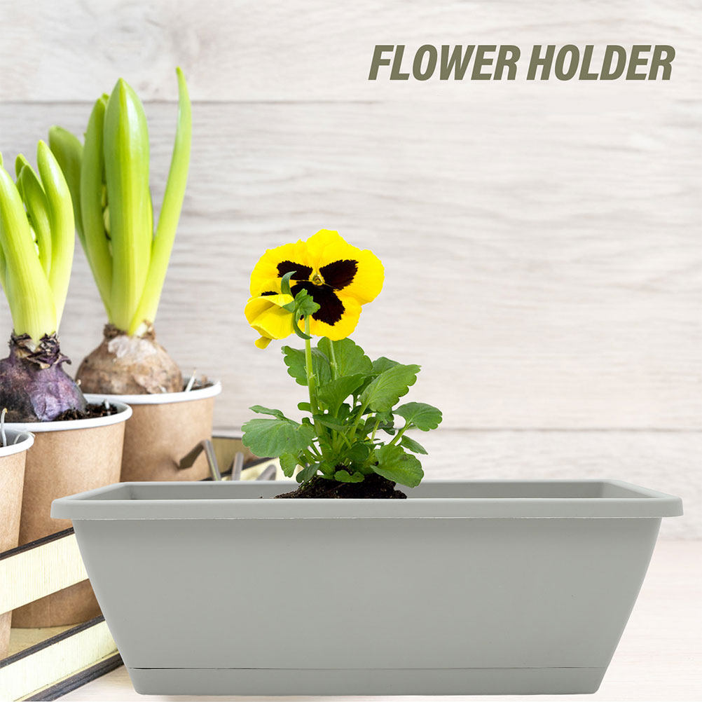 4Pcs Large Rectangular Planter - مراجعة Succulent Planter Pot وسعره