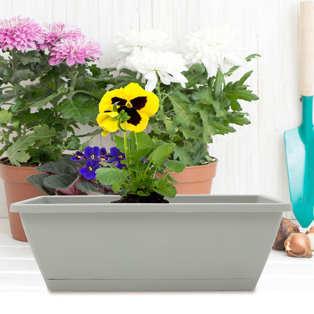 4Pcs Large Rectangular Planter - مراجعة Succulent Planter Pot وسعره