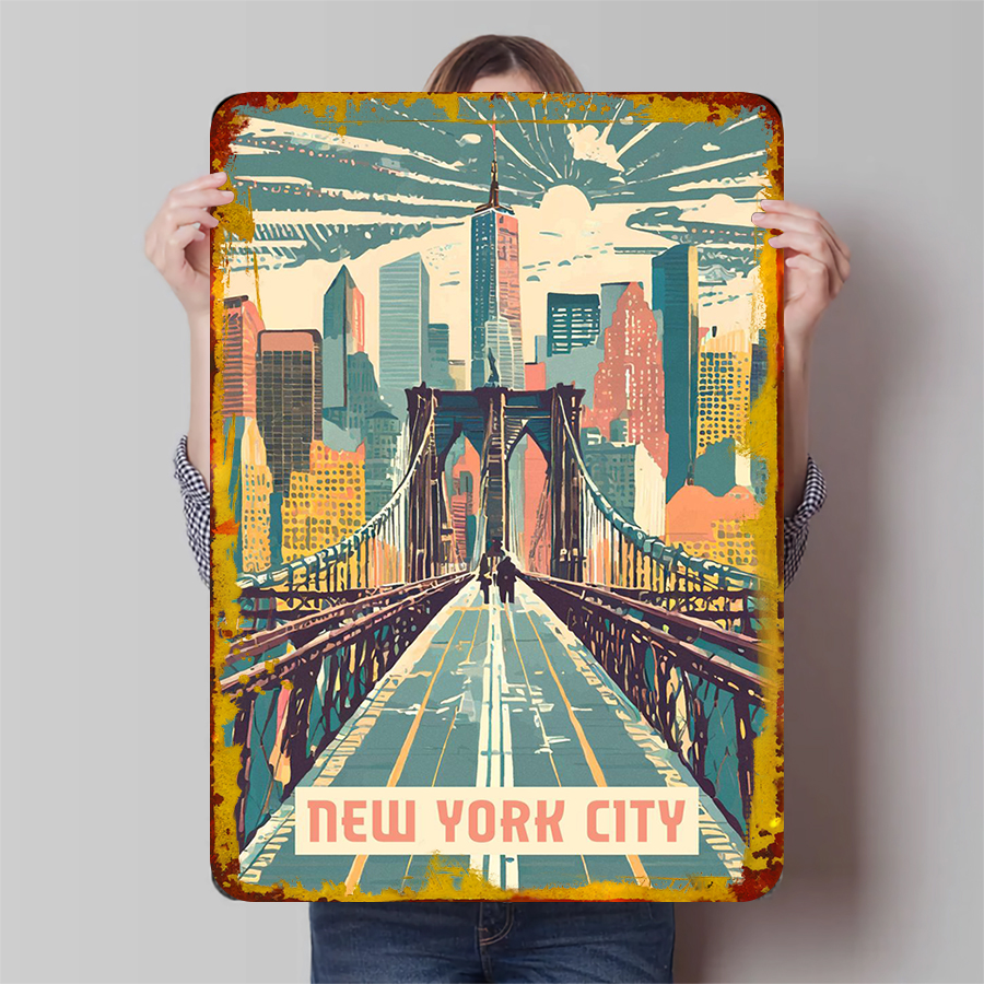 New York City Skyline Brooklyn - مراجعة Home Decor New York وسعره