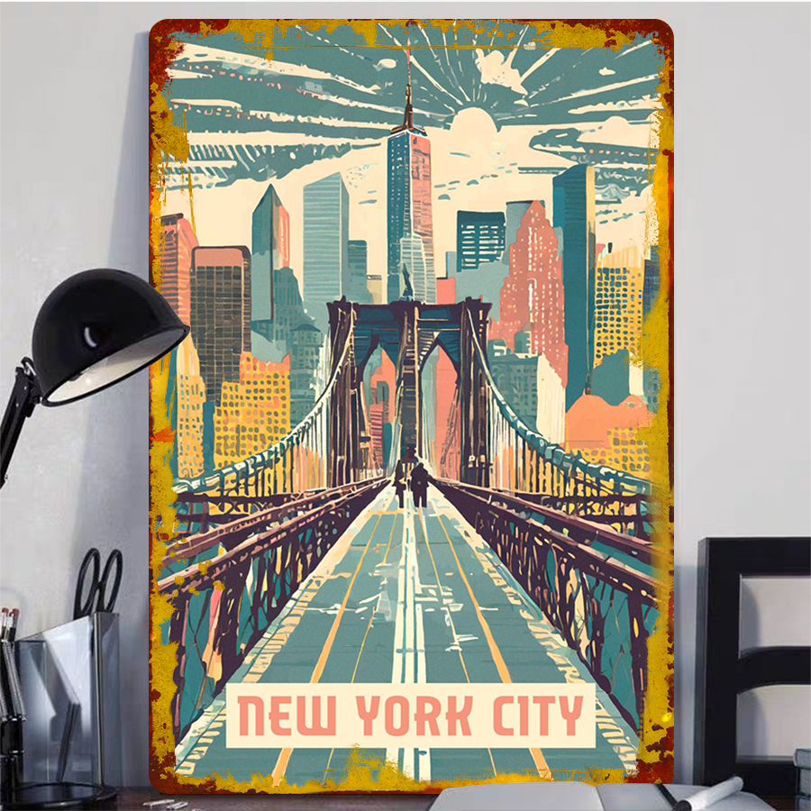 New York City Skyline Brooklyn - مراجعة Home Decor New York وسعره
