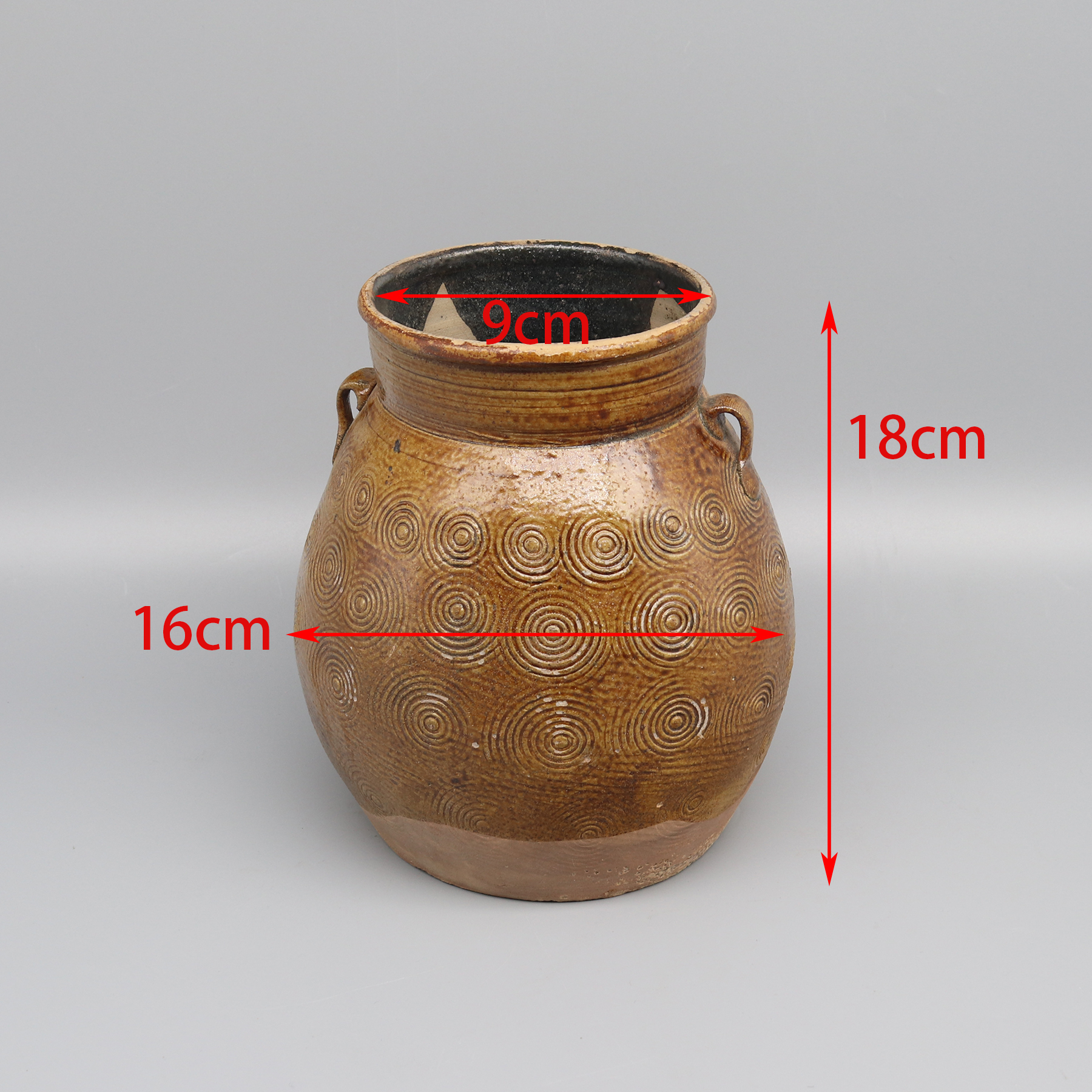 Old Glazed Pot from Southern C - مراجعة Home Decor From Clay وسعره