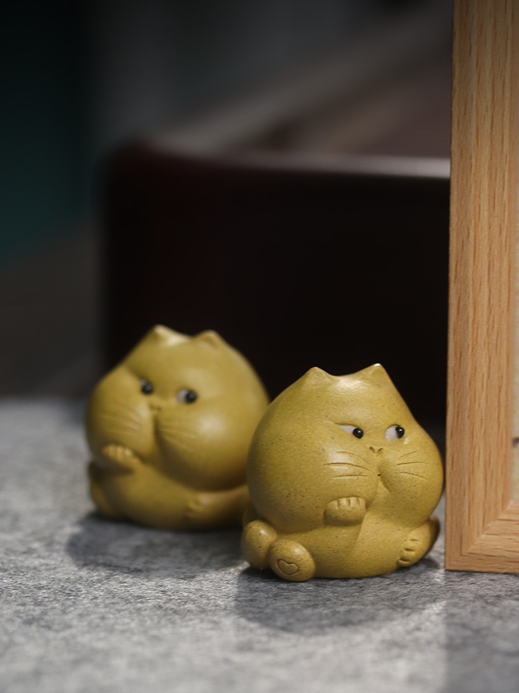 Handmade Purple Clay Tea Pet C - مراجعة Home Decor From Clay وسعره