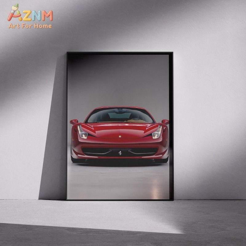 AZNM Ferrari Supercar Collecti - مراجعة Watercolor Poster Print وسعره