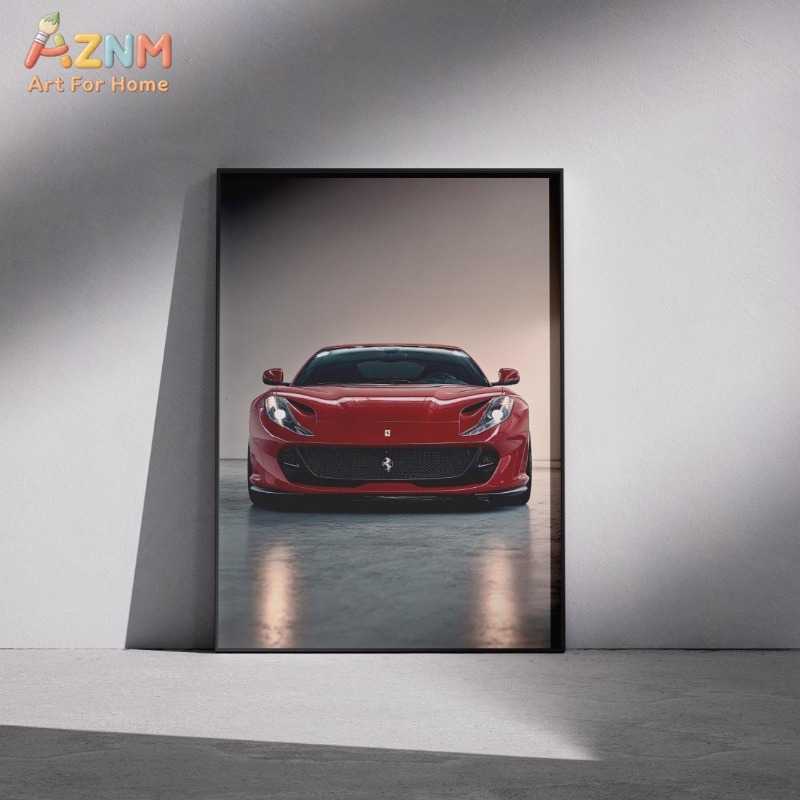 AZNM Ferrari Supercar Collecti - مراجعة Watercolor Poster Print وسعره
