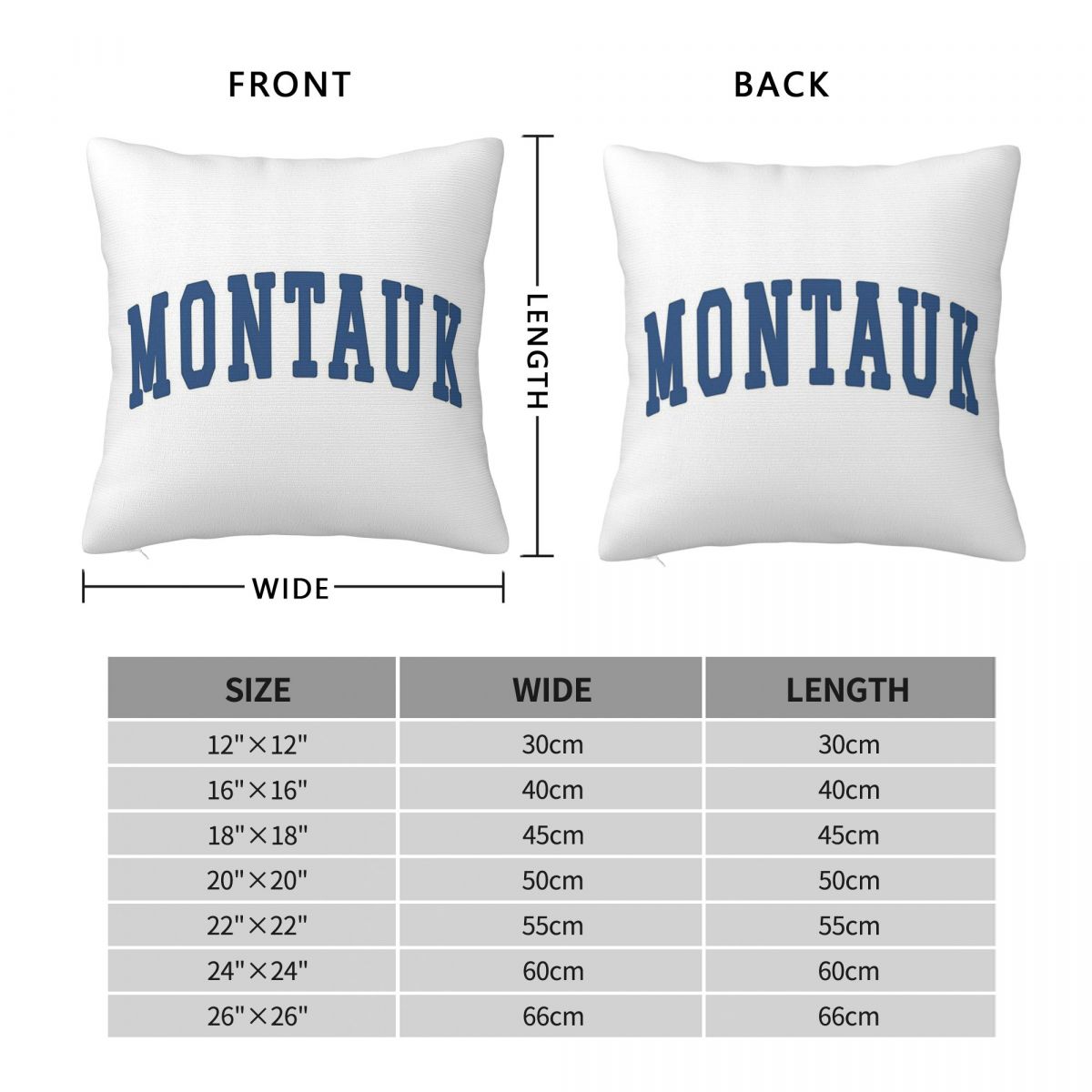 Montauk New York Blue Square P - مراجعة Home Decor New York وسعره