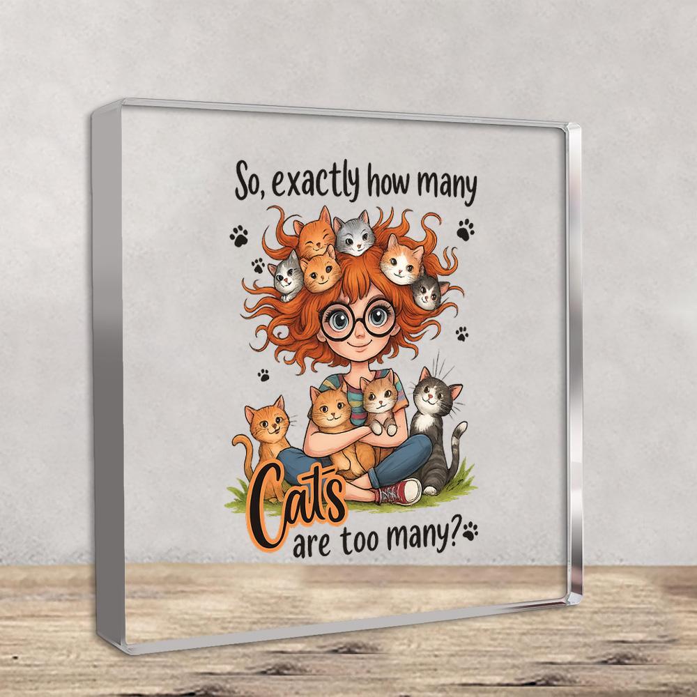 Cute Acrylic Cat Desk Decor, C - مراجعة Home Decor How To وسعره