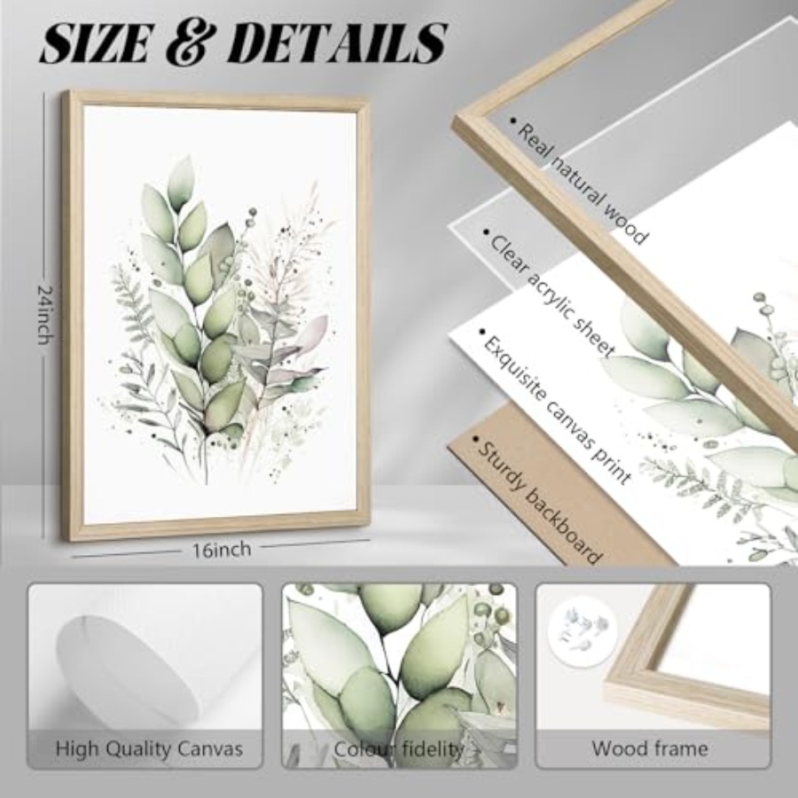 Boho floral wall art set of 3  - مراجعة Watercolor Poster Print وسعره