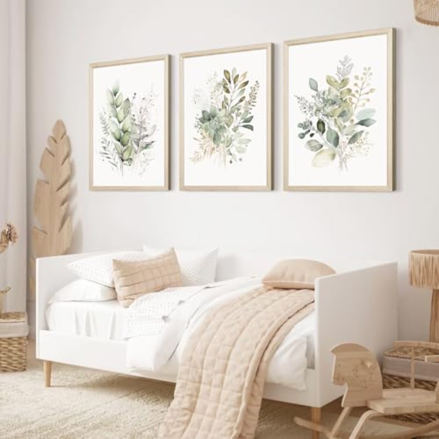 Boho floral wall art set of 3  - مراجعة Watercolor Poster Print وسعره