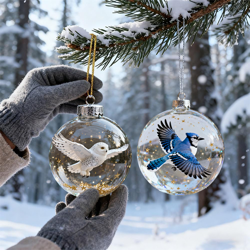 Nature's Birds Clear Christmas - مراجعة Home Decor Xmas Tree وسعره