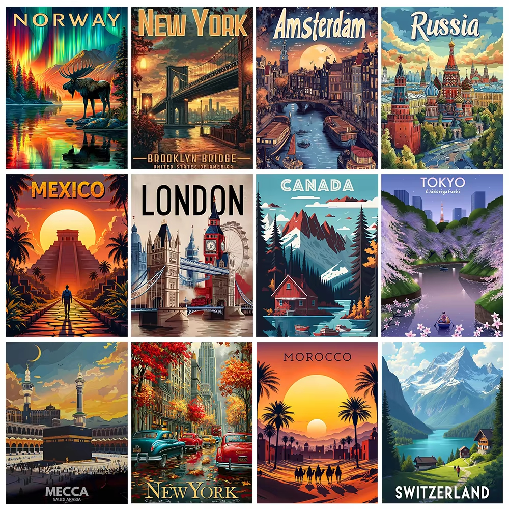 World Famous Scenery 5D Diamon - مراجعة Home Decor New York وسعره