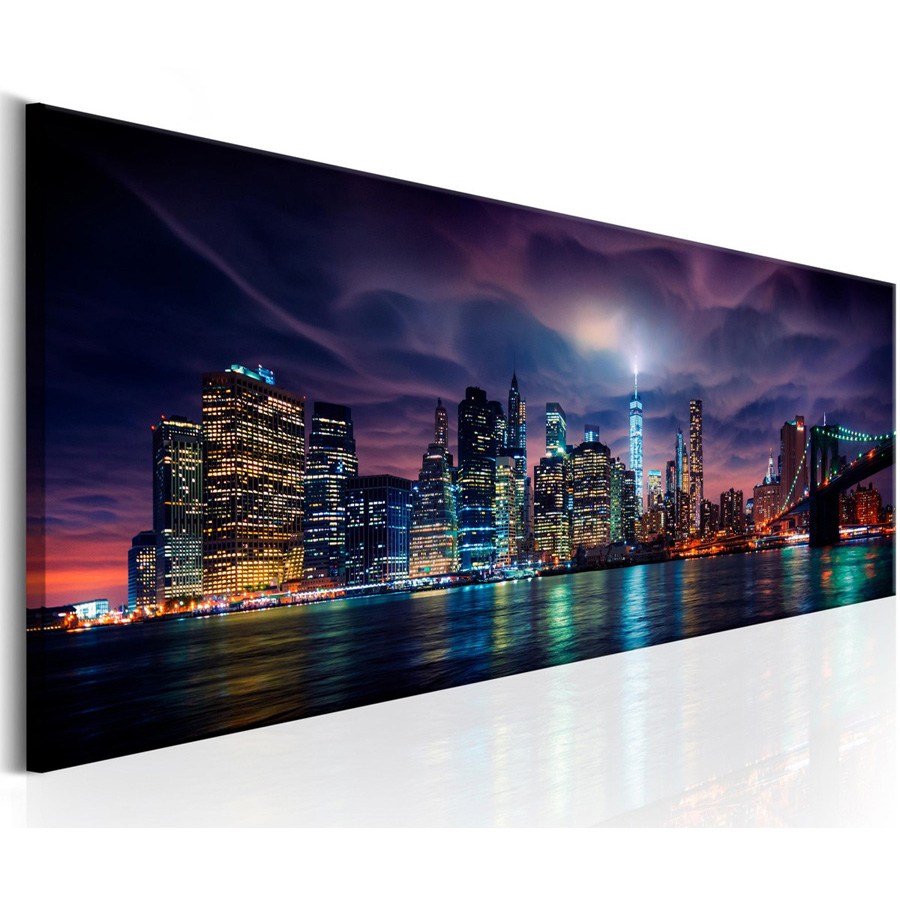 New York night landscape Large - مراجعة Home Decor New York وسعره