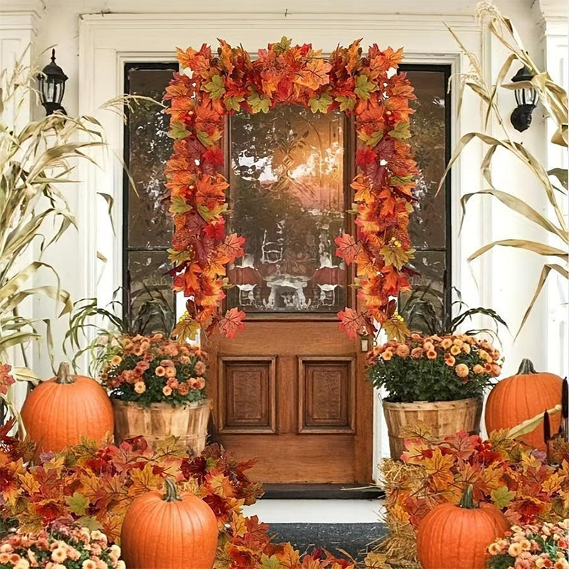 2M Artificial Fall Maple Leaf  - مراجعة Victory Home Decor وسعره